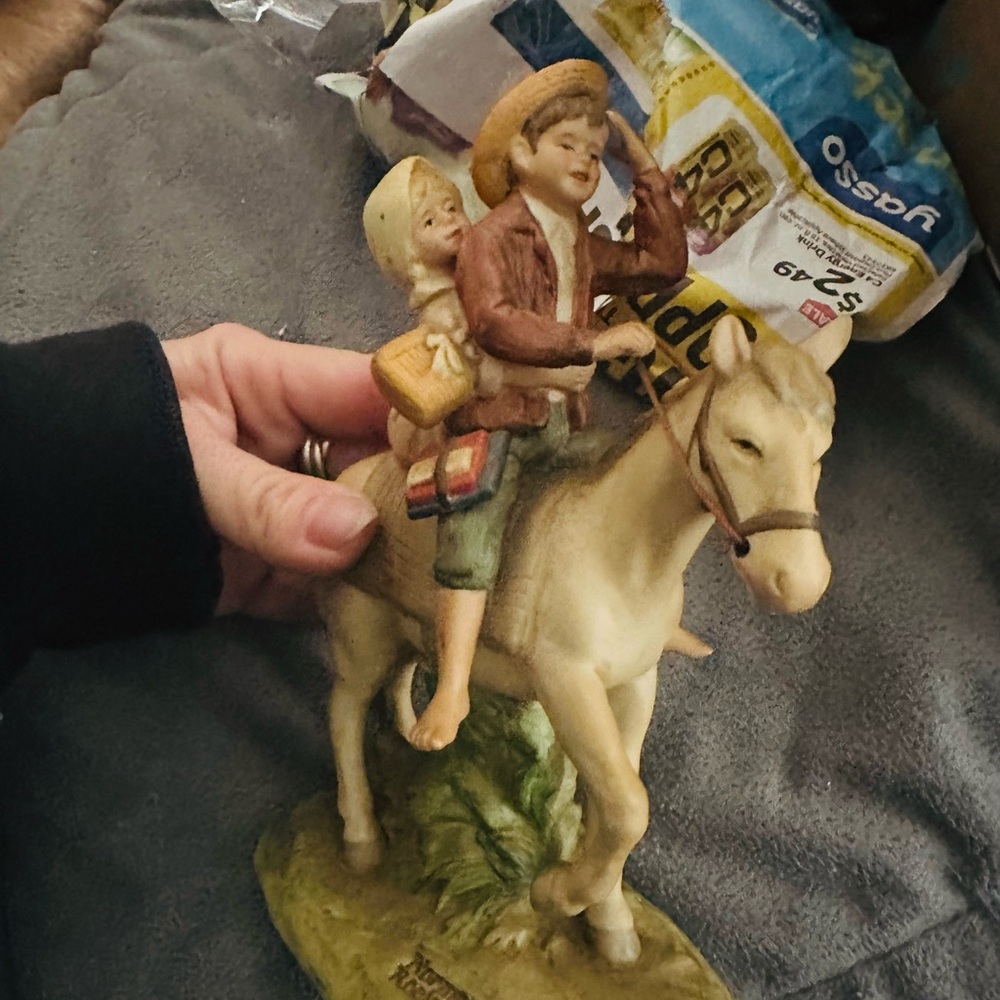 Norman Rockwell Figurine with Brown and Cream Tones
